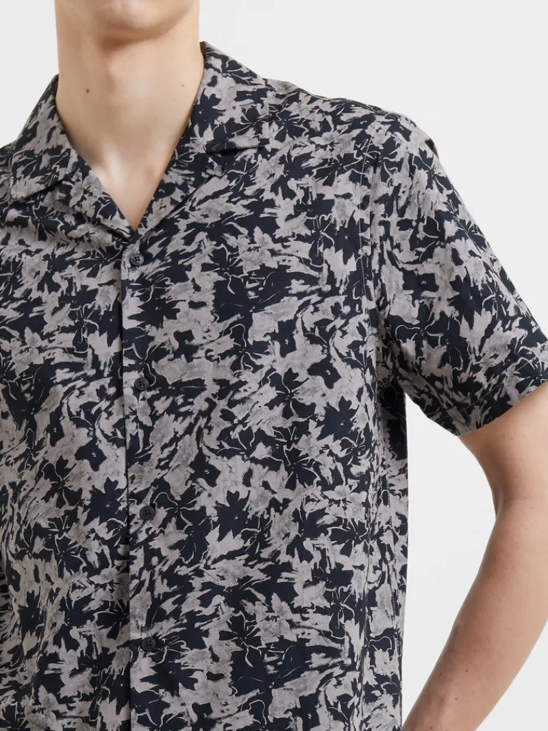 FRENCH CONNECTION Men's Shirts<Fistral Cotton Shirt BlackOnyxMulti