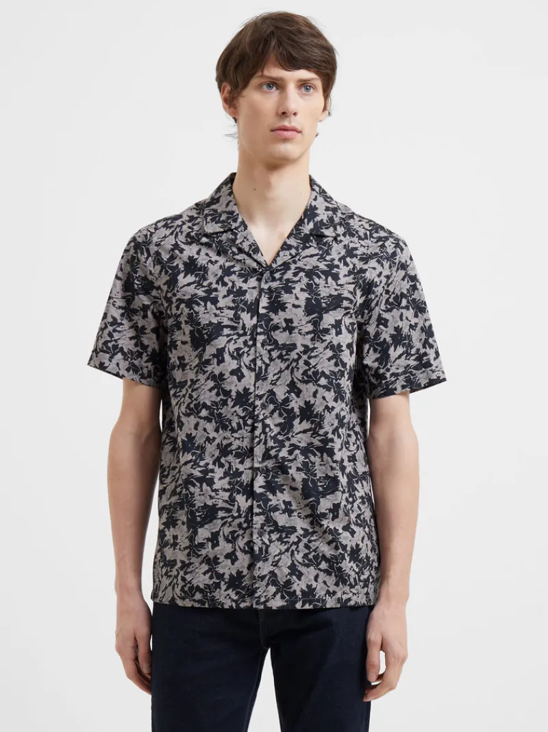 FRENCH CONNECTION Men's Shirts<Fistral Cotton Shirt BlackOnyxMulti