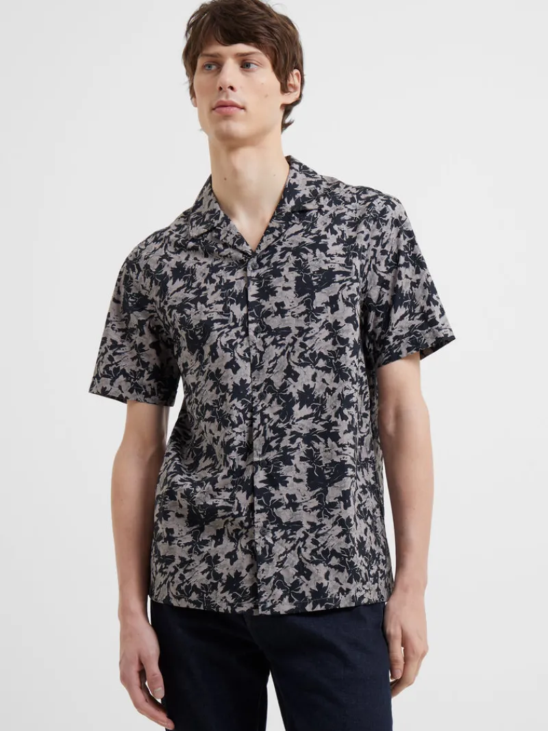 FRENCH CONNECTION Men's Shirts<Fistral Cotton Shirt BlackOnyxMulti