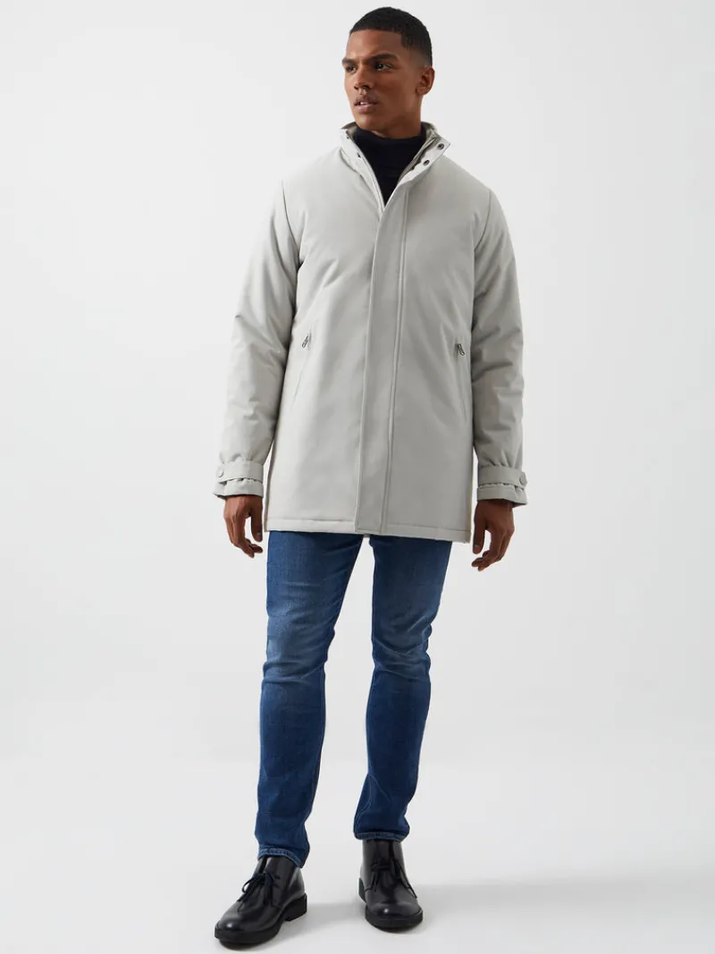 FRENCH CONNECTION Sale | Coats & Jackets<Funnel Neck Mac Coat Stone