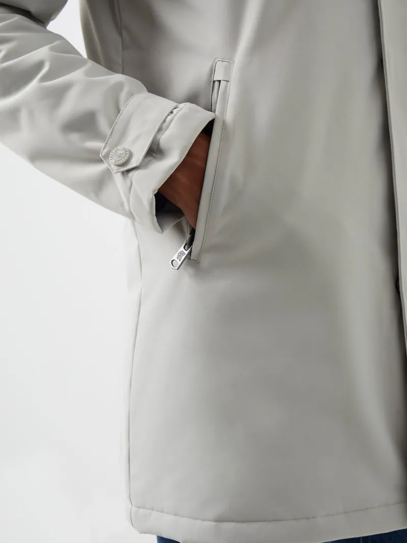 FRENCH CONNECTION Sale | Coats & Jackets<Funnel Neck Mac Coat Stone