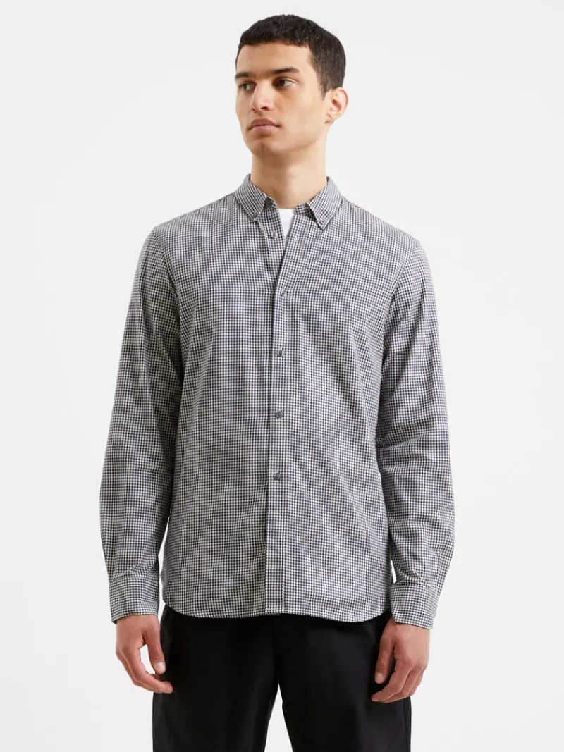 FRENCH CONNECTION Sale | Men's Shirts<Gingham Long Sleeve Shirt DarkNavy