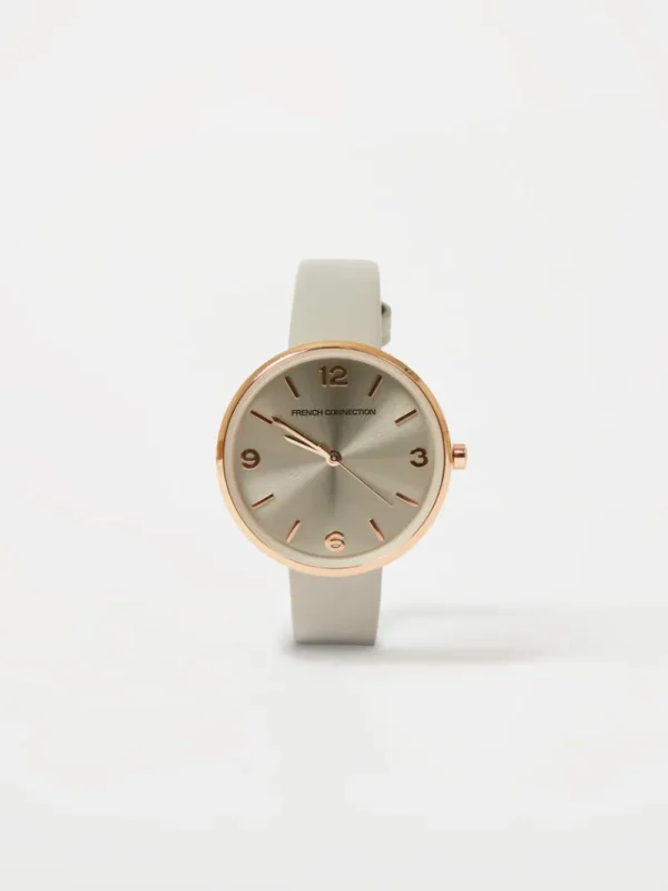 FRENCH CONNECTION Jewellery | Women's Watches< Leather Strap Watch Grey