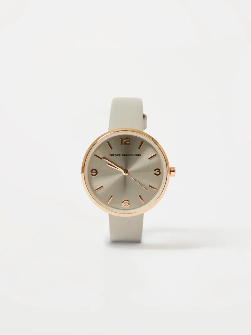 FRENCH CONNECTION Jewellery | Women's Watches< Leather Strap Watch Grey