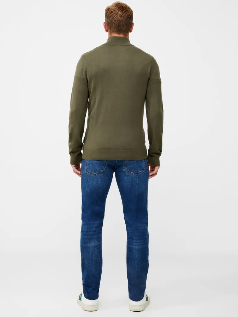 FRENCH CONNECTION Jumpers & Cardigans<Half Zip Sweatshirt IvyGreen