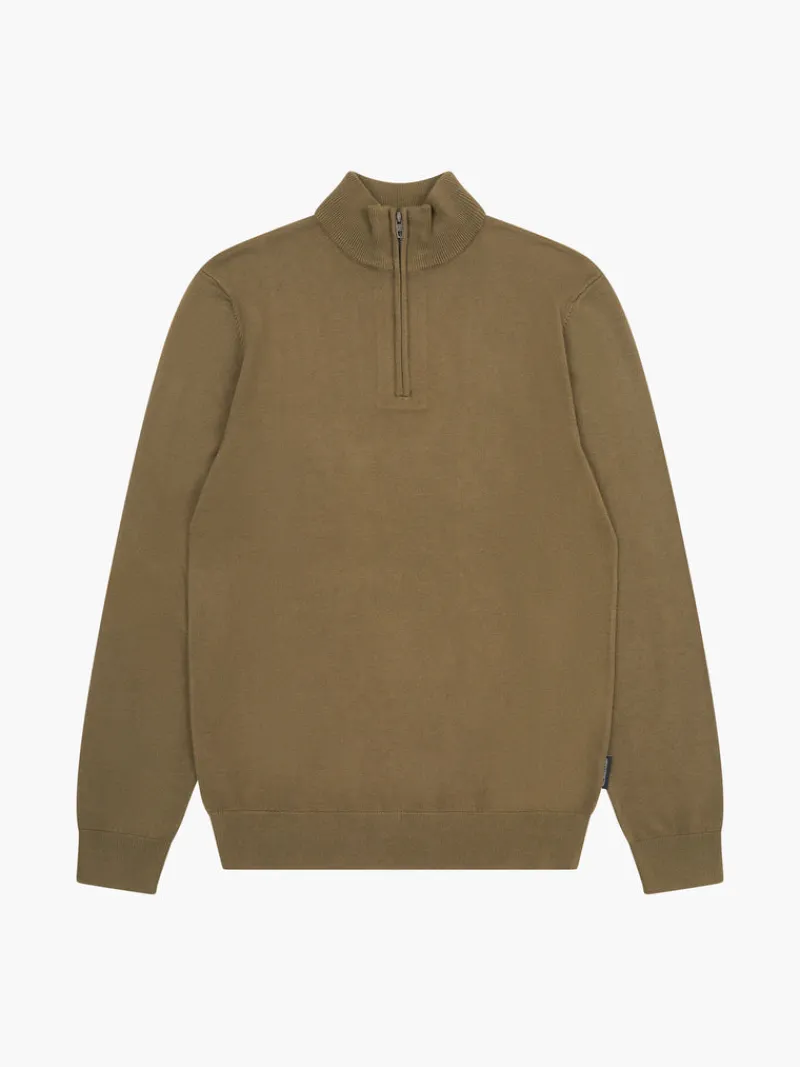 FRENCH CONNECTION Jumpers & Cardigans<Half Zip Sweatshirt IvyGreen