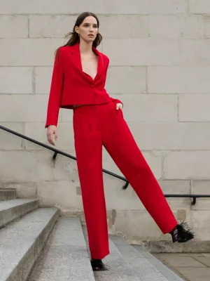 FRENCH CONNECTION Women's Suits<Harry Suiting Cropped Blazer RoyalScarlet