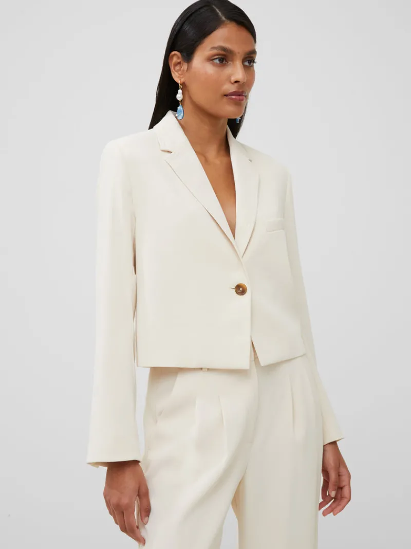 FRENCH CONNECTION Women's Suits<Harry Suiting Cropped Blazer ClassicCream