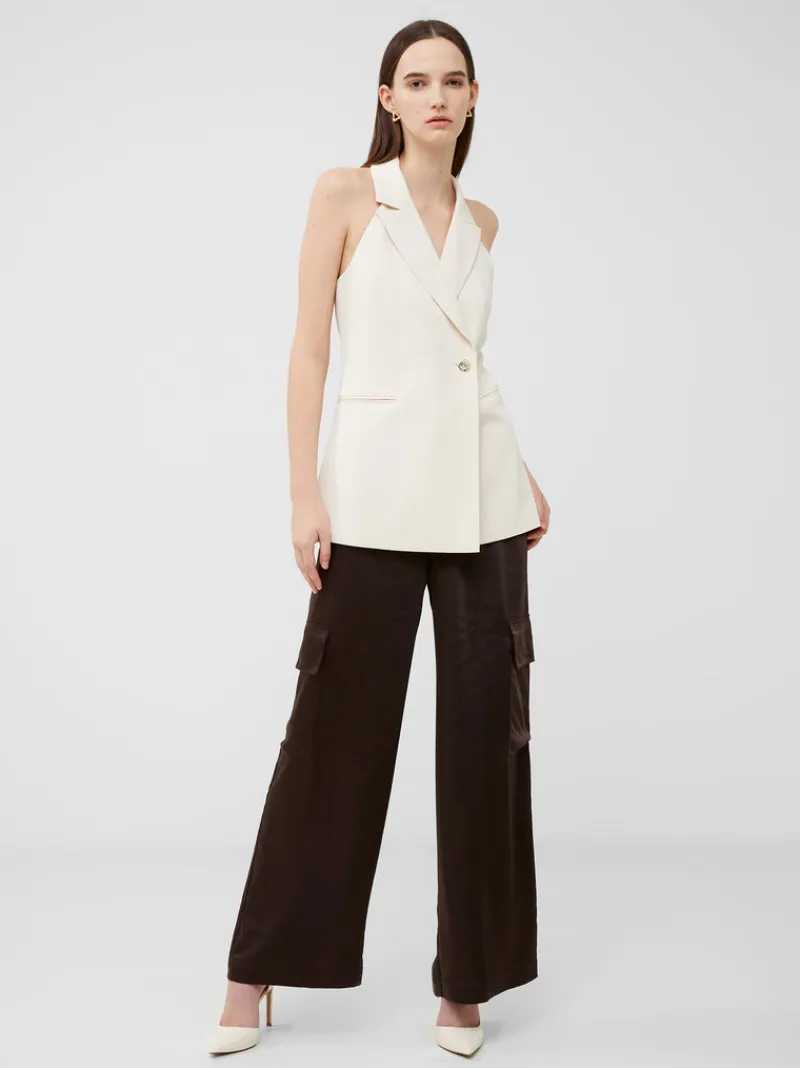 FRENCH CONNECTION Women's Suits | Co-ords | Coats & Jackets<Harry Suiting Halterneck Waistcoat ClassicCream