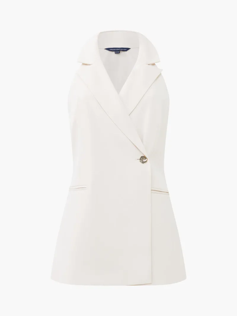 FRENCH CONNECTION Women's Suits | Co-ords | Coats & Jackets<Harry Suiting Halterneck Waistcoat ClassicCream