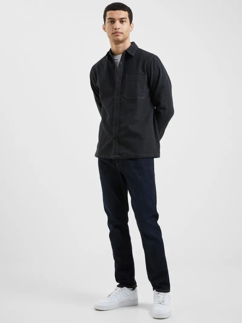 FRENCH CONNECTION Coats & Jackets<Heavy Melange Overshirt CharcoalMel