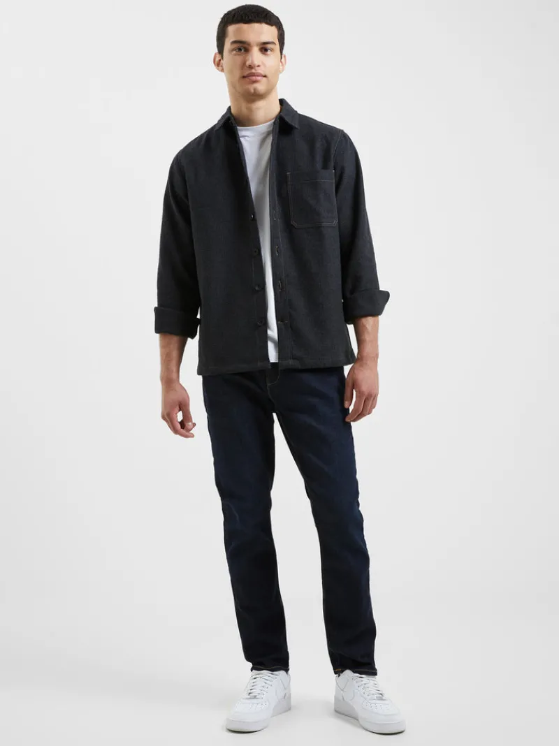 FRENCH CONNECTION Coats & Jackets<Heavy Melange Overshirt CharcoalMel