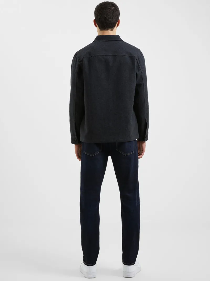 FRENCH CONNECTION Coats & Jackets<Heavy Melange Overshirt CharcoalMel