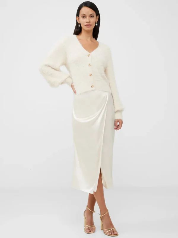 FRENCH CONNECTION Sale<Inu Satin Wrap Midi Skirt ClassicCream