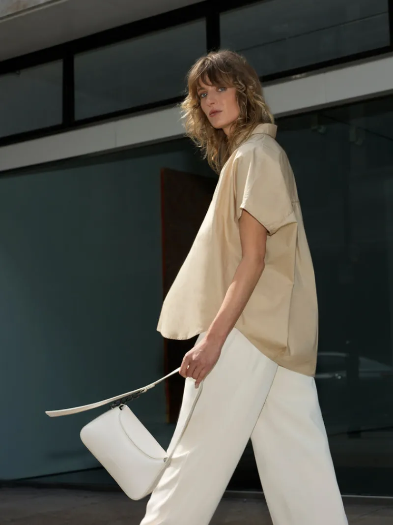 FRENCH CONNECTION Women's Bags<Jeenaa X Chain Baguette Bag White