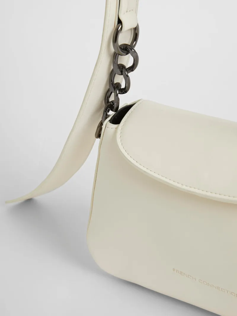 FRENCH CONNECTION Women's Bags<Jeenaa X Chain Baguette Bag White