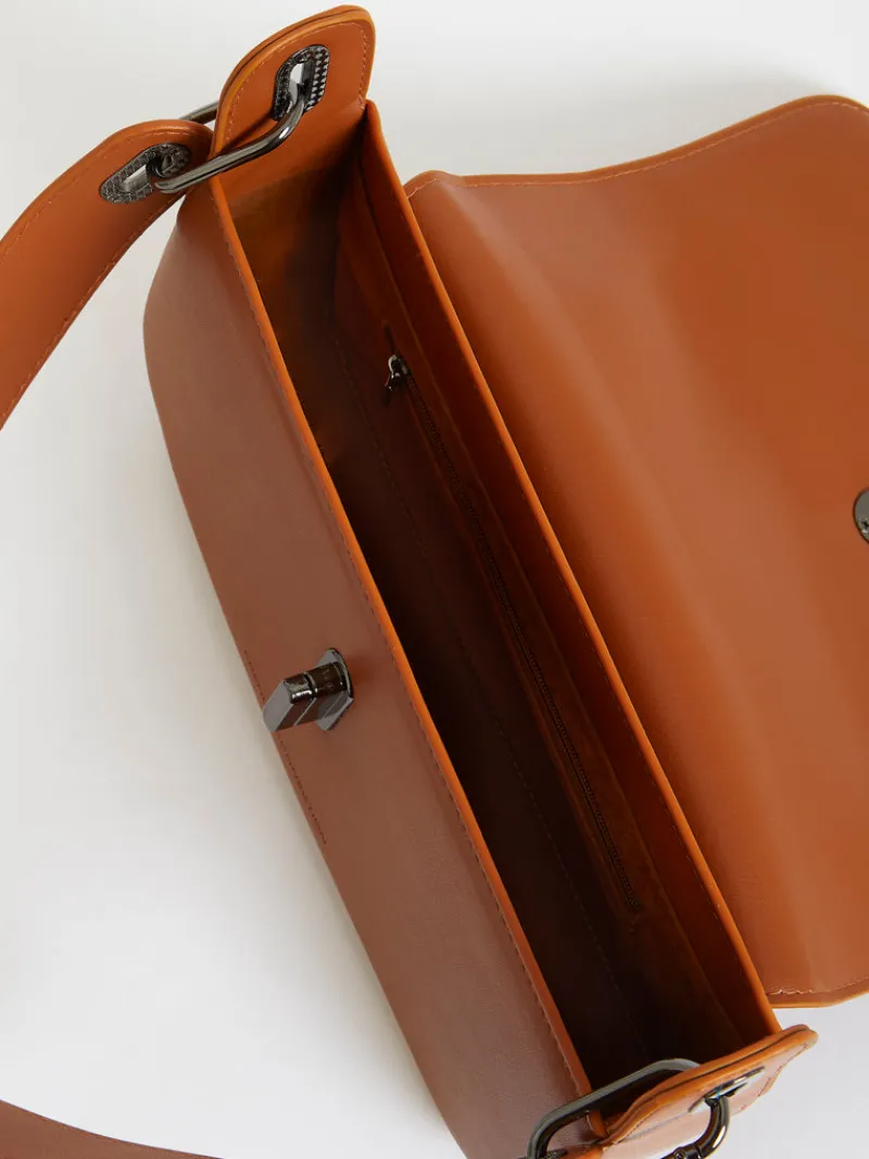 FRENCH CONNECTION Women's Bags<Jeenaa X Flap Baguette Bag Coffee