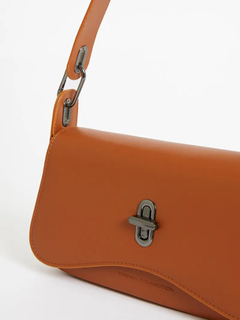 FRENCH CONNECTION Women's Bags<Jeenaa X Flap Baguette Bag Coffee