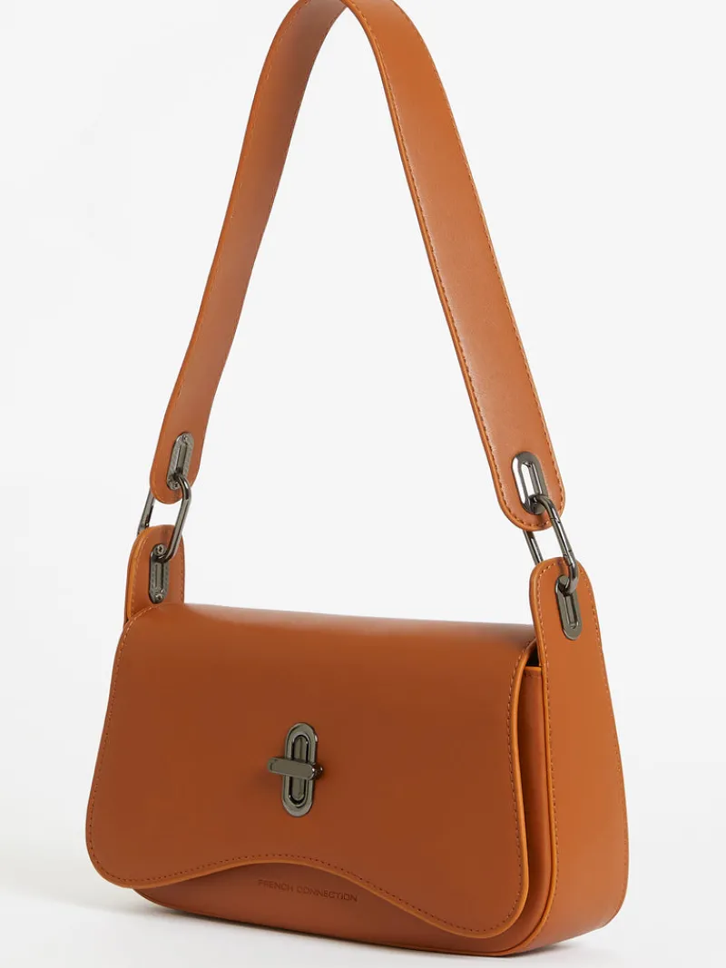 FRENCH CONNECTION Women's Bags<Jeenaa X Flap Baguette Bag Coffee