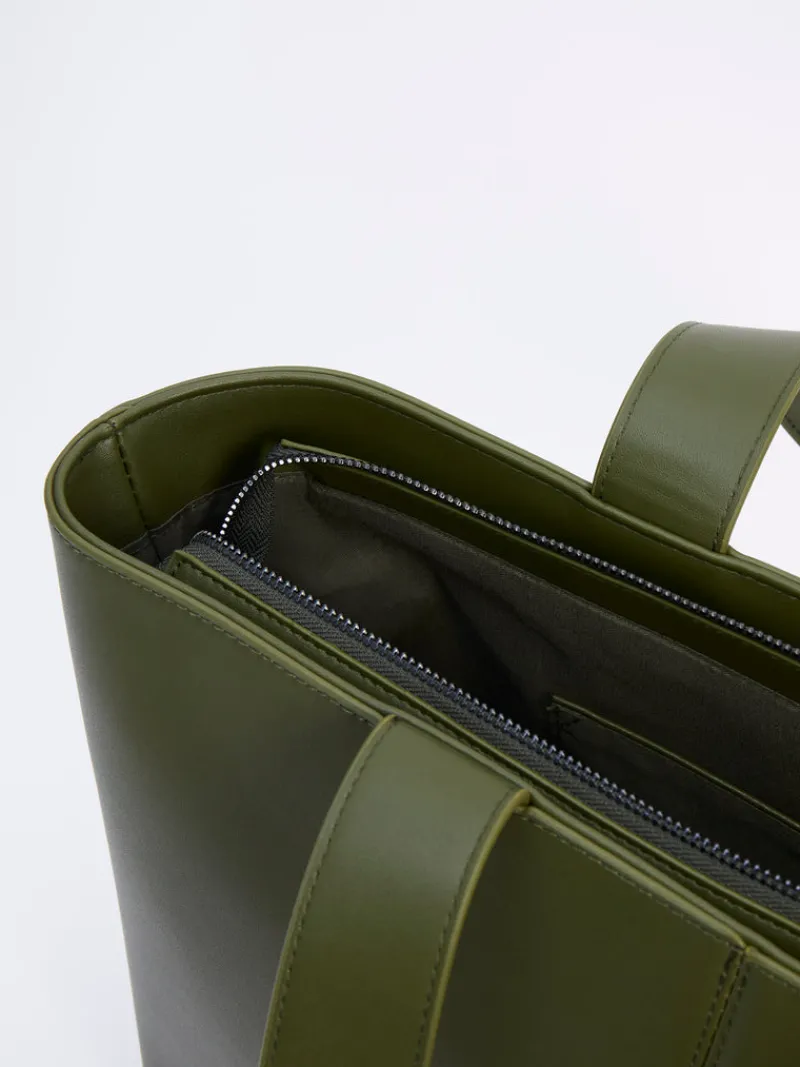 FRENCH CONNECTION Women's Bags<Jeenaa X Smooth Large Tote Bag OliveNight