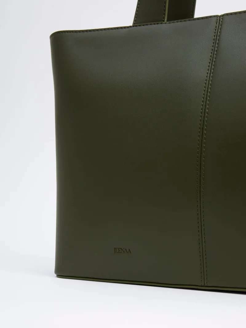 FRENCH CONNECTION Women's Bags<Jeenaa X Smooth Large Tote Bag OliveNight