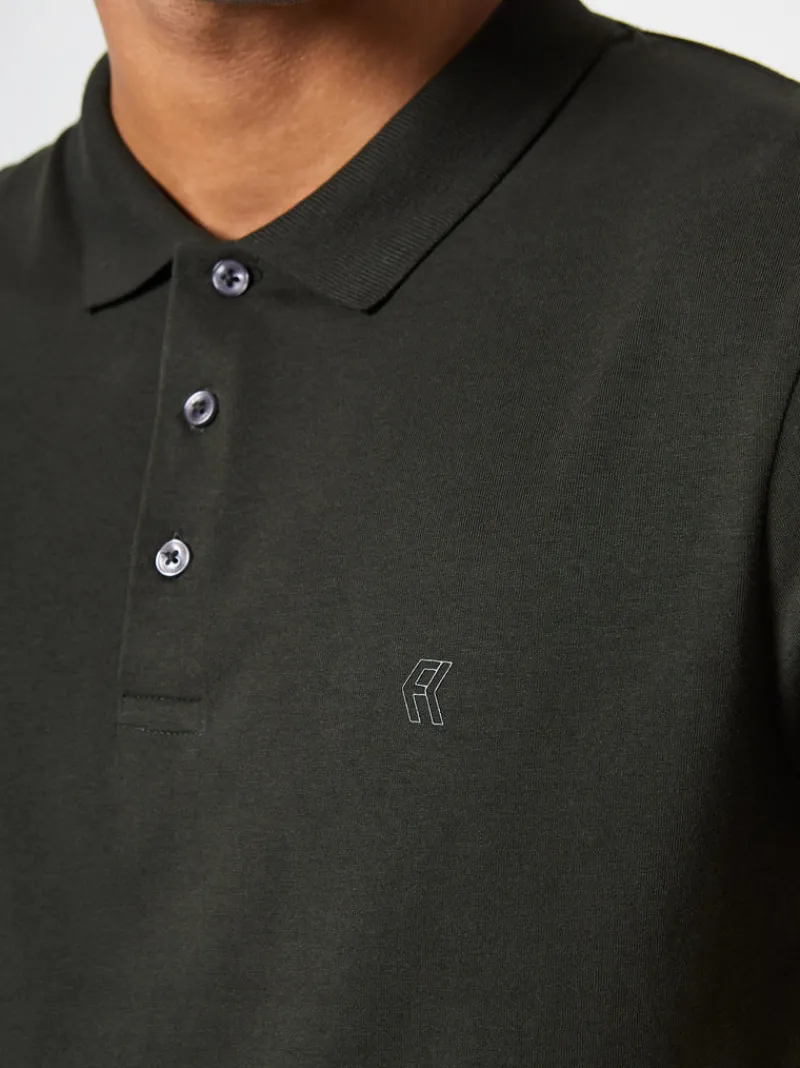 FRENCH CONNECTION T-Shirts & Polo Shirts<Jersey Polo Shirt DarkGreen