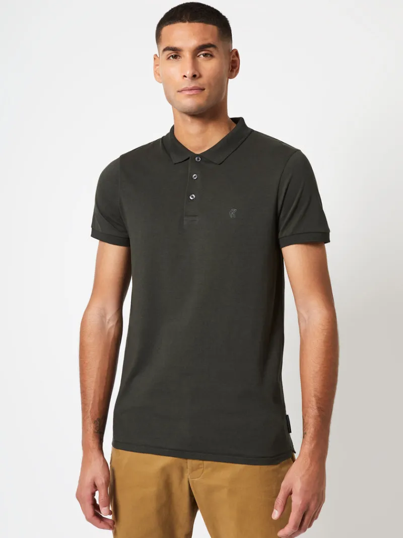 FRENCH CONNECTION T-Shirts & Polo Shirts<Jersey Polo Shirt DarkGreen