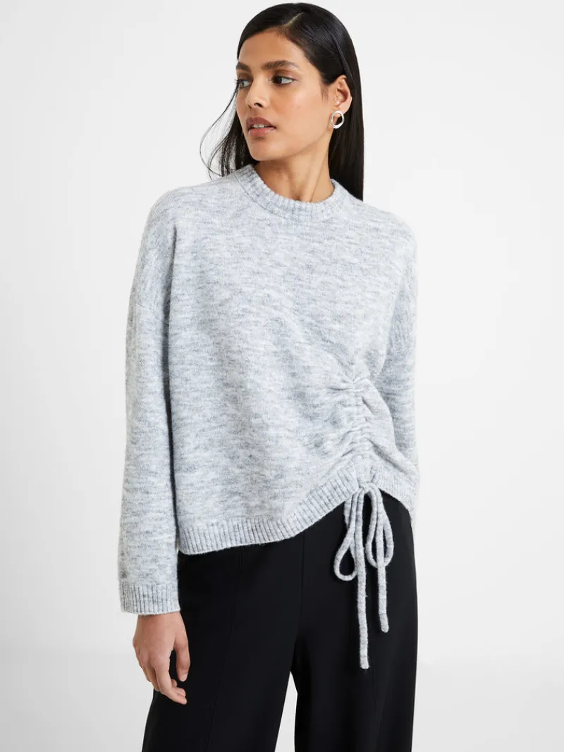 FRENCH CONNECTION Jumpers & Cardigans<Kezia Gathered Jumper LightGreyMel