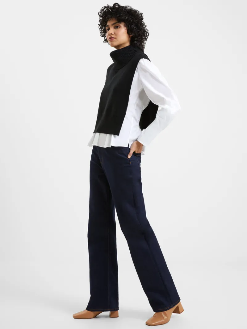FRENCH CONNECTION Scarves<Knitted Cloak Black