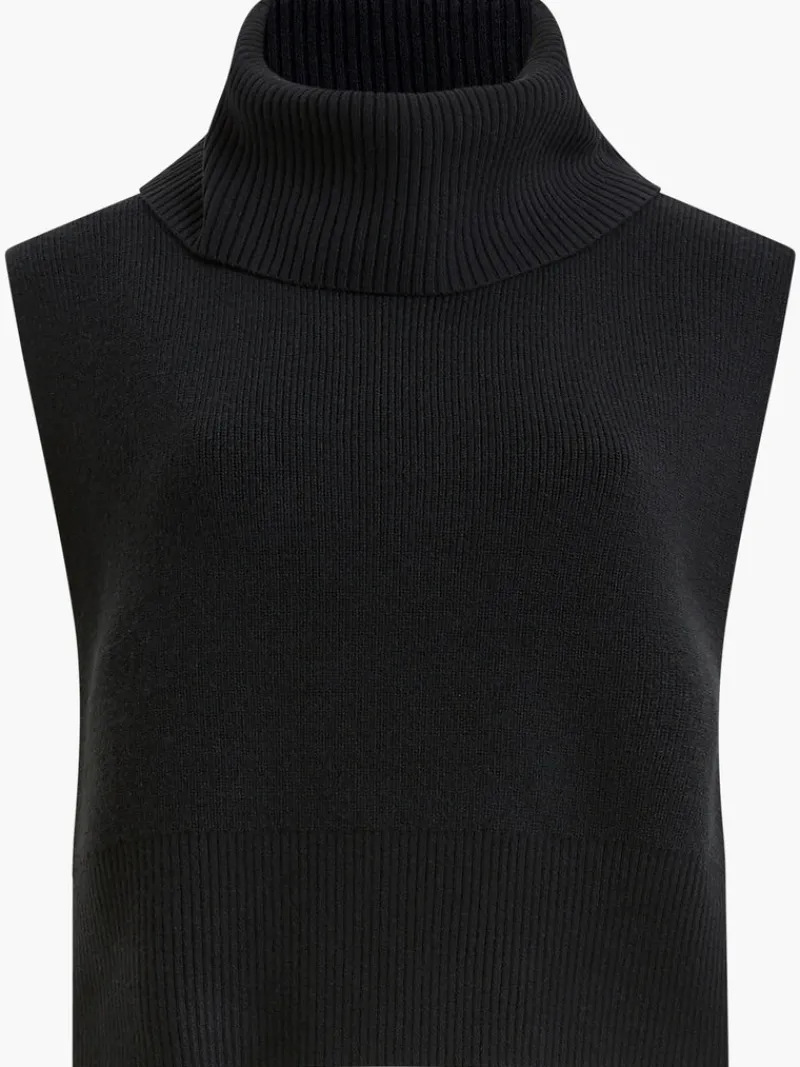FRENCH CONNECTION Scarves<Knitted Cloak Black
