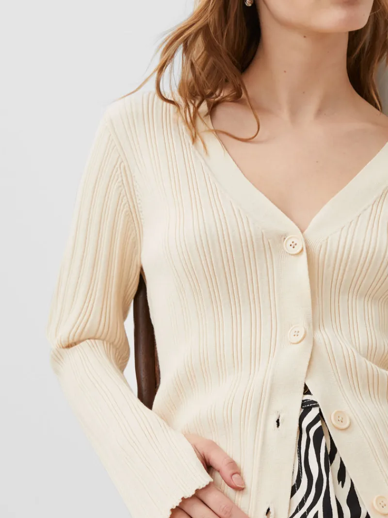 FRENCH CONNECTION Jumpers & Cardigans<Leonora Recycled Cardigan ClassicCream