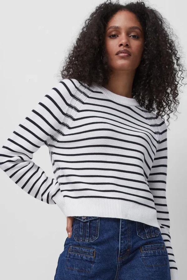 FRENCH CONNECTION Jumpers & Cardigans<Lillie Mozart Stripe Jumper SummerWhite/UtilityBlue