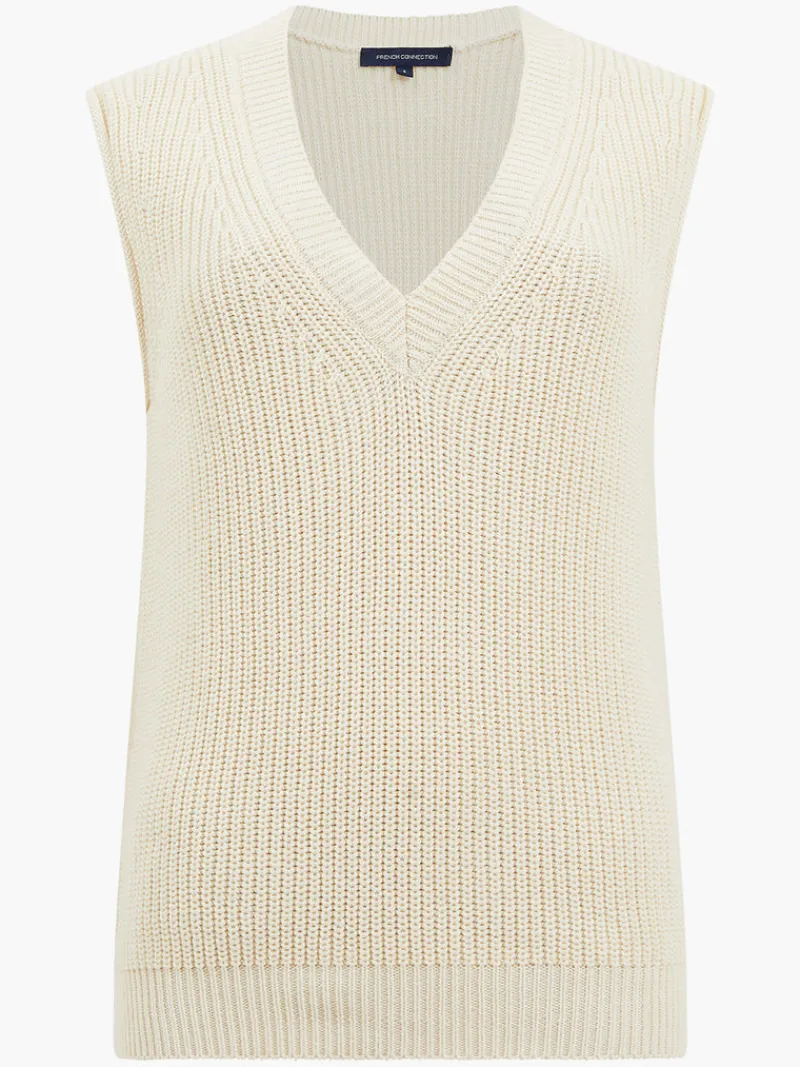 FRENCH CONNECTION Jumpers & Cardigans<Lily Mozart Knit Vest ClassicCream