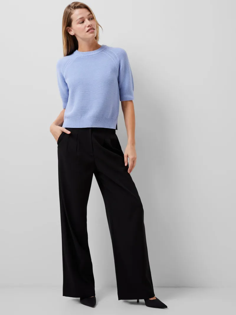 FRENCH CONNECTION Jumpers & Cardigans<Lily Mozart Short Sleeve Jumper Bluebell