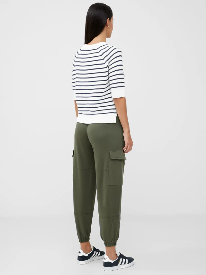 FRENCH CONNECTION Jumpers & Cardigans<Lily Mozart Stripe Short Sleeve Jumper SummerWhite/Utility