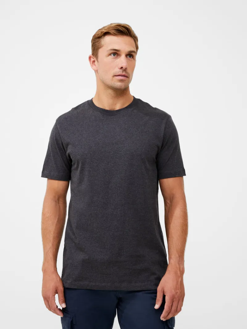 FRENCH CONNECTION T-Shirts & Polo Shirts<Organic Cotton Classic T-Shirt CharcoalMel