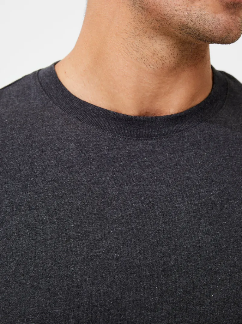 FRENCH CONNECTION T-Shirts & Polo Shirts<Organic Cotton Classic T-Shirt CharcoalMel