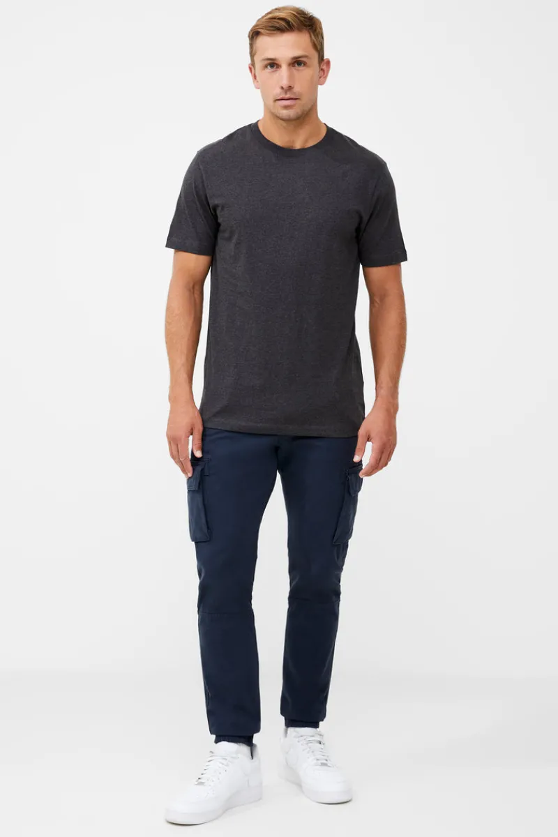 FRENCH CONNECTION T-Shirts & Polo Shirts<Organic Cotton Classic T-Shirt CharcoalMel