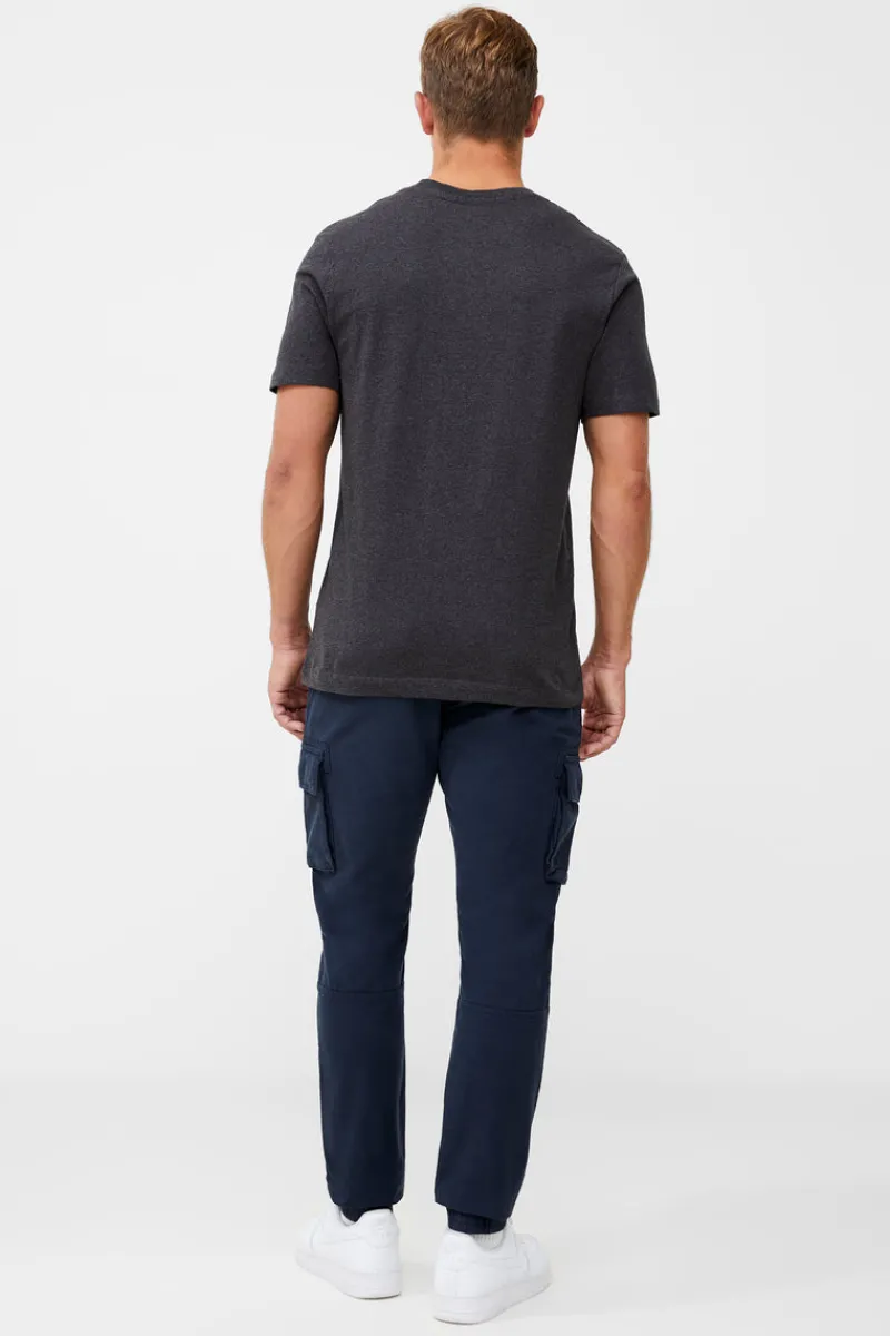FRENCH CONNECTION T-Shirts & Polo Shirts<Organic Cotton Classic T-Shirt CharcoalMel