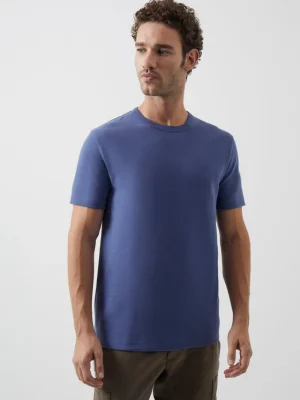 FRENCH CONNECTION T-Shirts & Polo Shirts<Ottoman Ribbed T-Shirt CoastalBlue