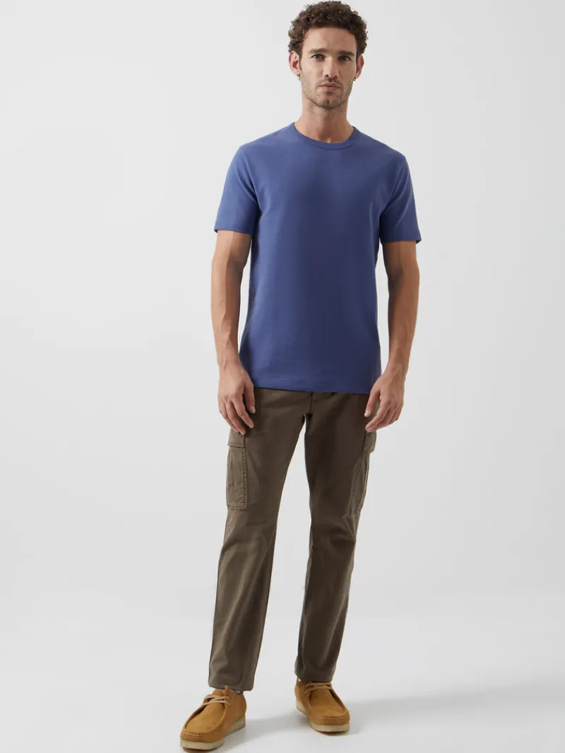 FRENCH CONNECTION T-Shirts & Polo Shirts<Ottoman Ribbed T-Shirt CoastalBlue