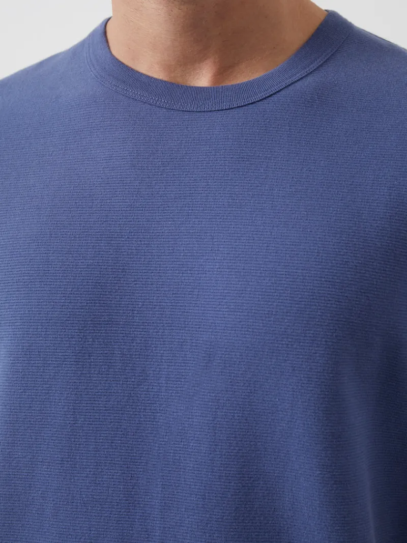 FRENCH CONNECTION T-Shirts & Polo Shirts<Ottoman Ribbed T-Shirt CoastalBlue
