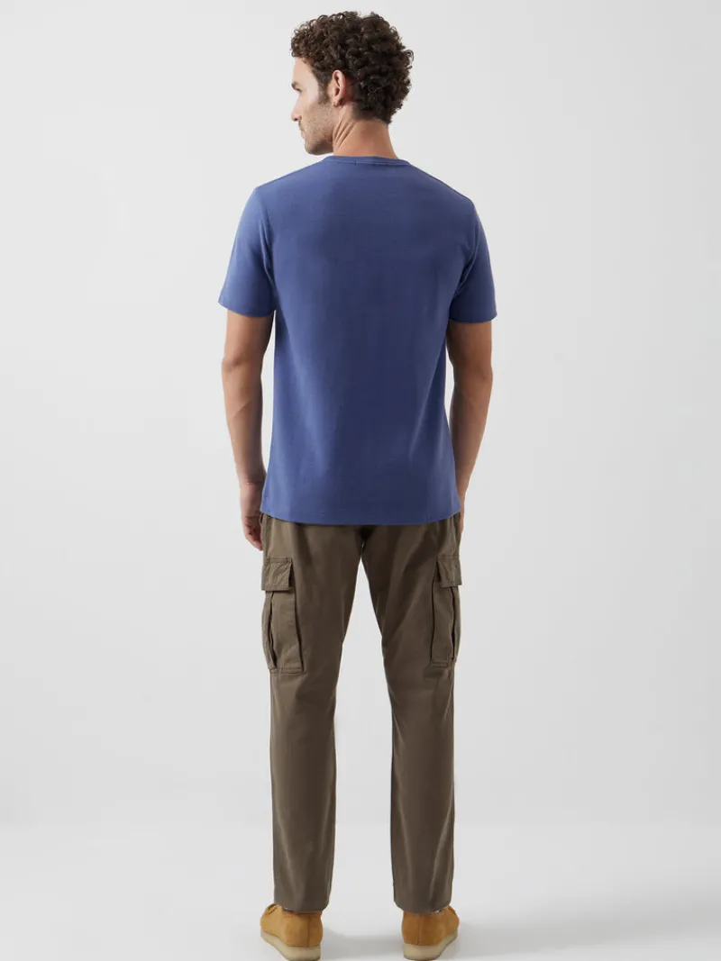 FRENCH CONNECTION T-Shirts & Polo Shirts<Ottoman Ribbed T-Shirt CoastalBlue