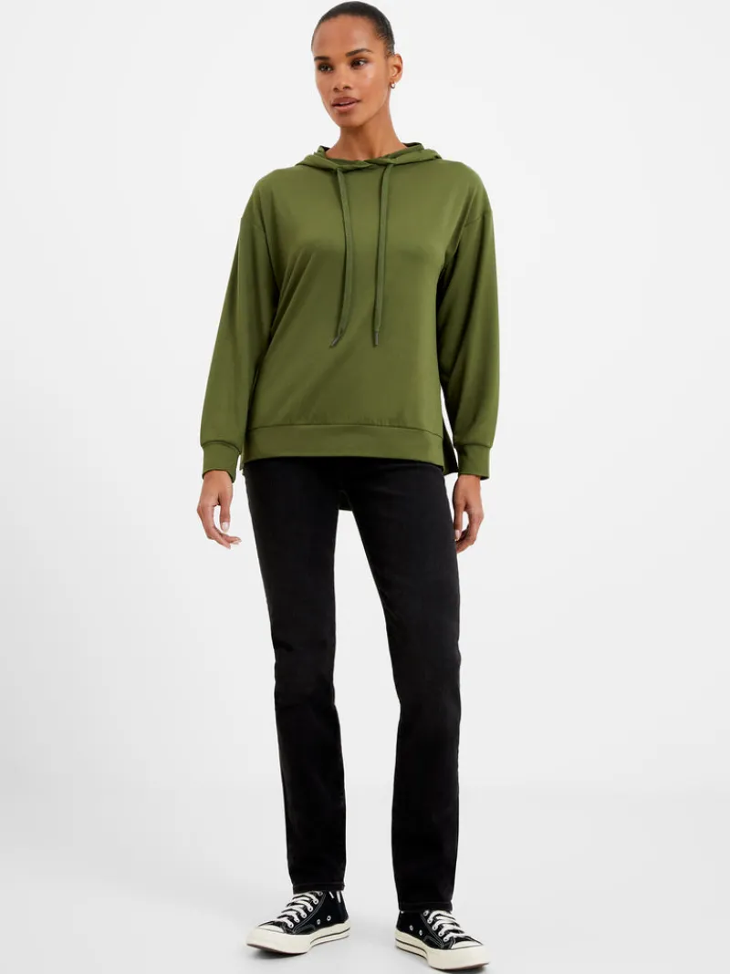 FRENCH CONNECTION Hoodies & Sweatshirts<Overhead Formal Hooded Sweatshirt Olive