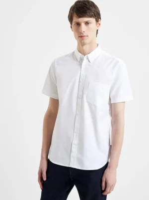 FRENCH CONNECTION Men's Shirts<Oxford Short Sleeve Shirt White