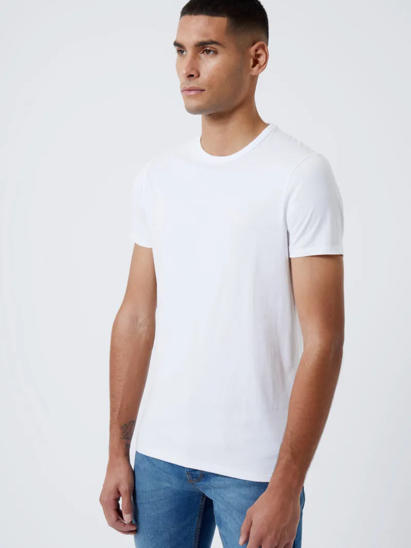 FRENCH CONNECTION T-Shirts & Polo Shirts<2 Pack Crew Neck T-Shirts Black/White