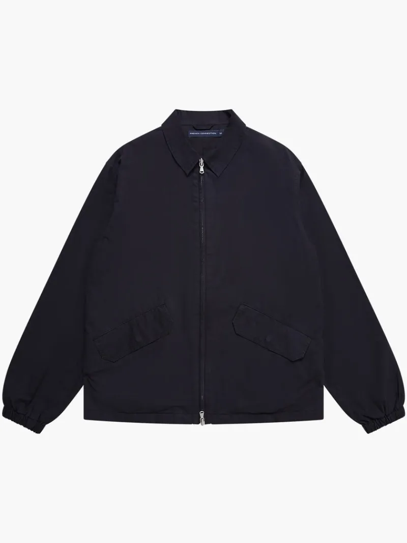 FRENCH CONNECTION Coats & Jackets<Peached Cotton Coach Jacket BlackOnyx