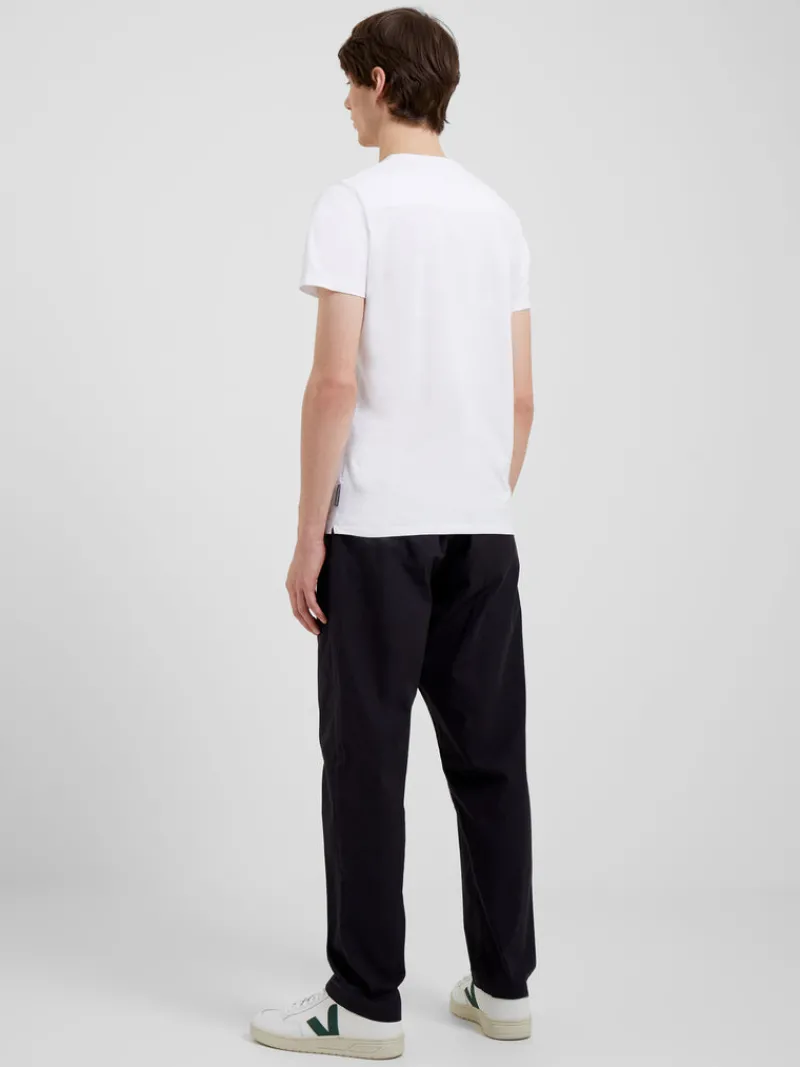 FRENCH CONNECTION Men's Trousers<Peached Cotton Straight Leg Trousers BlackOnyx