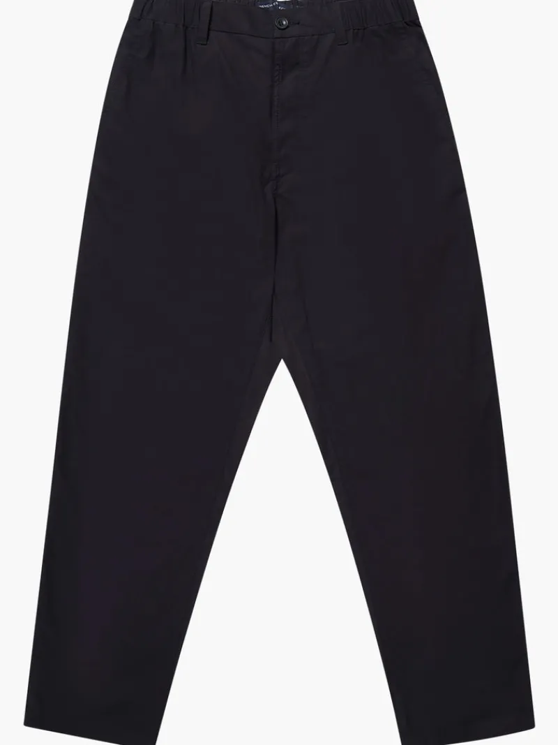 FRENCH CONNECTION Men's Trousers<Peached Cotton Straight Leg Trousers BlackOnyx