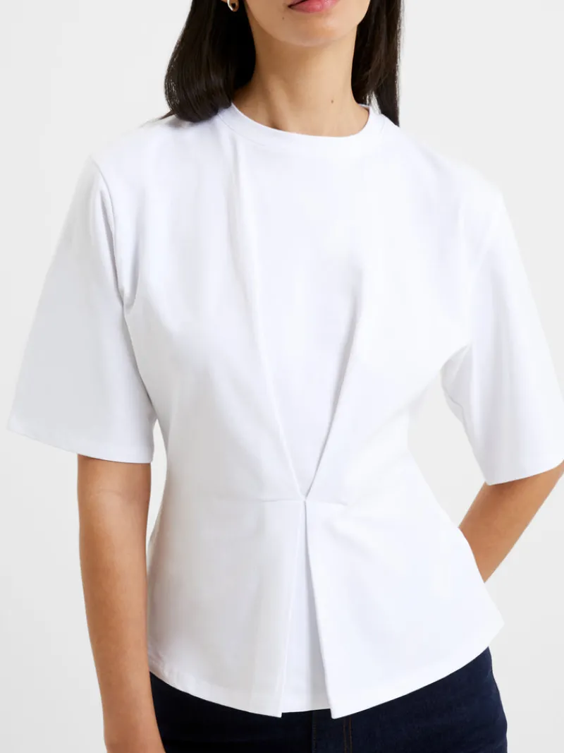 FRENCH CONNECTION Tops<Pearl Top LinenWhite